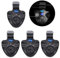Lixada Angeln Bissanzeiger Set 4-teiliger mit Akustischer LED Anzeige Digital Angeln Alarm Kit