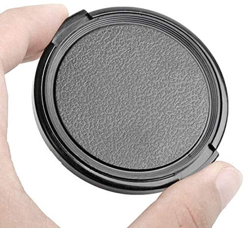Capuchon pour objectif diamètre 46 mm LENS CAP coque compatible avec Nikon Canon Sony Sigma Tamron Olympus Fujifilm Panasonic Pentax Samsung Cache objectif caméra 46 mm