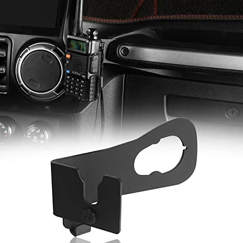 u-Box Wrangler Walkie Talkie Mount Bracket CB Radio Holder Multi-Function Radio Holder Compatible with Jeep Wrangler JK & Unlimited 11-18
