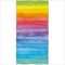 Zomer Strandtuch 70x140cm,Bedrucktes Mikrofaser Badetuch-Regenbogen Streifen