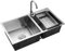 TaNeHaKi Fregadero De Cocina Fregadero De Acero Inoxidable Fregadero Empotrado Fregadero De Acero Inoxidable Fregadero Doble Fregadero Doméstico Fregadero Doble Cubeta 78 * 43 * 21cm