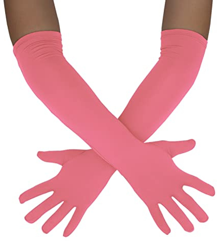 Sheface Gants longs extensibles en élasthanne pour homme et femme - 45,7 cm - Pour banquet, fête, mariage