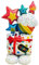 Folienballon mit Standfuß, 1 m