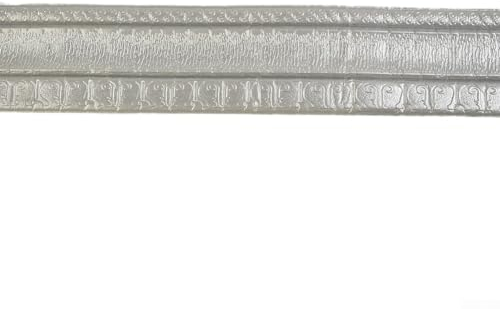 Zoegneer Selbstklebende Wandverkleidung, Sockelleiste, Bordüre, Dekor-Aufkleber, wasserdicht, Spiegelbordüren, Wanddekoration für Zuhause (Silbergrau)