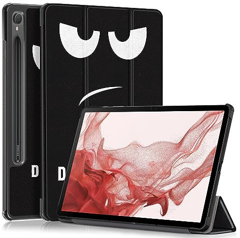 TOPCASE Funda para Samsung Galaxy Tab S10 FE 11 2025 SM-X520/X526 /S9 FE 11 SM-X510/X516/Tab S9 11 X710/X716B/X718U,Ultra Delgado Carcasa con Soporte Función y Auto-Sueño/Estela,Donttouch