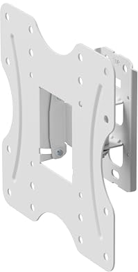 PureMounts Soporte de Pared para TV, Soporte Universal Giratorio e inclinable para monitores de TV Planos y curvos de 23-42 Pulgadas de hasta 30 kg, VESA máx. 200x200 mm, Blanco