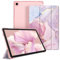 FINTIE SlimShell Case for Samsung Galaxy Tab A9+ / A9 Plus 11 Inch 2023 Model (SM-X210/X216/X218), Lightweight Stand Translucent Frosted Back Cover with Auto Wake/Sleep, Marble Pink