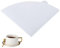 Reccisokz 100 Stück Coffee filter paper Kaffee Filterpapier Ersatzfilter,V01 Rund Kaffeefilterpapier Kaffeefilter, Coffee Papierfilter, Filtertüten für Handfilter von Kaffeemaschine