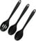 3 Piezas Cucharas de Silicona para Cocina - Utensilios Antiadherentes para Mezclar, Hornear y Agitar
