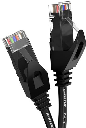 G-PLUG Cat6 Ethernet Cable 5m – High Speed Gigabit RJ45 LAN Cable for PS5, Xbox, Router, Modem, Smart TV – Ideal for Gaming, Streaming, Home & Office