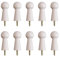 MOROBOR 10 ganci in legno per cappotti, ganci decorativi in legno naturale, ganci a vite per cappelli, per porte, bordi delle scale, armadi