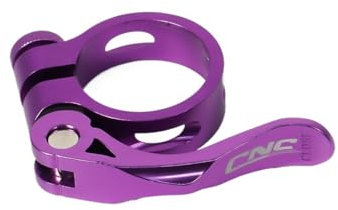 Wanhaoaony Bike Seat Clamp Cycling Seat Tube Clamp Quick Release Mountain Bike 31.8mm Purple