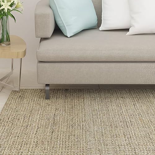 XGWKCNV Furniture Select Teppich Sisal Natur 66x300 cm grün