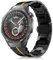 MaEiol 22mm Correa Metal para Huawei Watch 5 46mm / Huawei Watch GT 5 Pro/GT 5/GT 4 46mm /4 Pro 48mm, Iron Man Premium Metal Acero Inoxidable Correa Repuesto para Hombre y Mujer, Negro&Oro