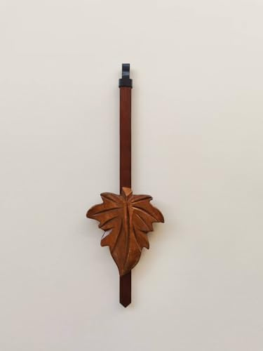 ZHUXINLI Kuckucksuhr-Pendel, 6,3 cm, Ahornblatt-Stil, Braun, 19,8 cm Länge