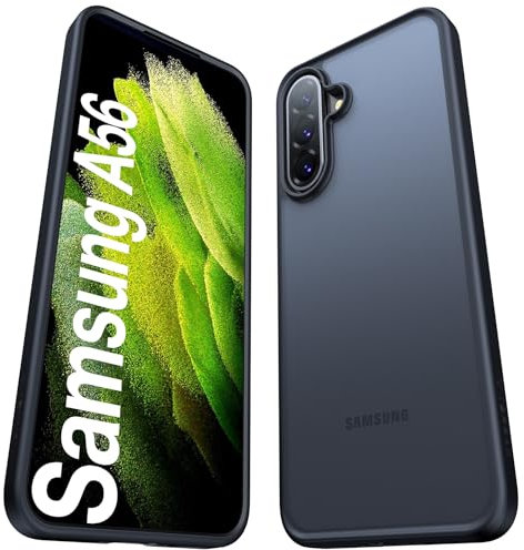 TORRAS Guardian für Samsung Galaxy A56 5G Hülle Militärschutz mit 360° Airbags Handyhülle Samsung A56 Case Kratzfest Stoßfest Samsung A56 Schutzhülle Tolle Haptik Cover Matt Schwarz