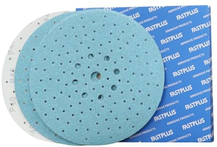FASTPLUS Disques Abrasifs 225 mm, Grain 40-240, pour Murs et Revêtements | Grand Format de 225 mm Adapté aux Ponceuses Murales Compatibles pour Couvrir Efficacement de larges Surfaces