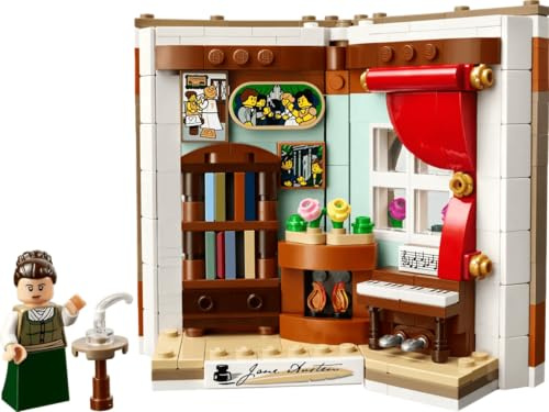 LEGO 40766 - Hommage an Jane Austens Bücher Set, Limitierte Edition, 361 Teile, bunt