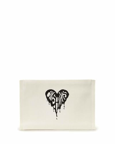 AllSaints Izzy Heart Clutch, White