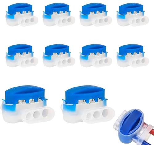 10 Pack Waterproof Wire Connectors Cable Connector Electrical Wire Connectors for Robotic Lawn Mower Flymo Husqvarna Automower Irrigation Applications