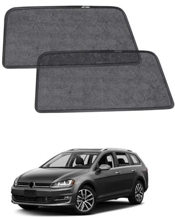 Auto-Sonnenschutz für VW Golf 7 Variant (2013–2020), Sonnenblenden für hintere Seitenfenster, Atmungsaktiv, UV-Schutz und Wärmeisolierung,Schutzwirkung für Camping Reise-2er Set