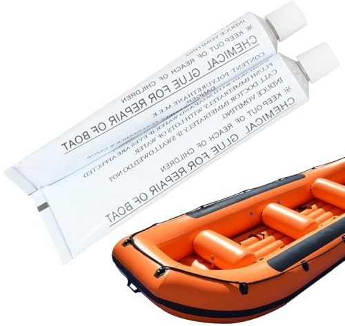2Pcs Glue for PVC Repair 30ml 5.3x1.4 Aluminium Wrapped Adhesive Portable Replacement Repair Glue for Kayak Inflatable Boat Rubber Boat Swimming Ring PVC Adhesive Kayak K