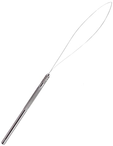 hair2heart Microring Nadel mit Schlaufe für Haarverlängerungen - Präzision und Sicherheit beim Anbringen von Extensions - Geeignet für Nanoring und Mikroring Extensions - aus rostfreiem Edelstahl