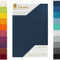 Lavea Topper Spannbettlaken, Topper Spannbetttuch, Jersey Topper Serie Maya, 200x220cm für Boxspring- und Wasserbetten, Galaxyblau, 100% Baumwolle, hochwertige Verarbeitung, mit Gummizug
