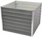 Goliraya Hochbeet Pflanzbeet Kräuterbeet Blumentopf Blumenkasten Blumenkübel Metall Gartenbeet Frühbeet Garten Blumenhochbeet für Terrasse & Garten 100 x 100 x 77 cm Verzinkter Stahl Grau