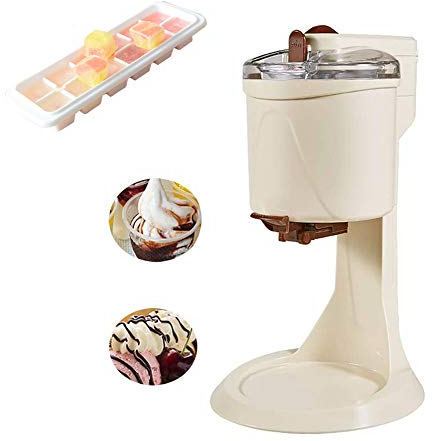 LTLCLZ Máquina para Hacer Helados para El Hogar con Tazón Interior Extraíble Grande De 1L Y Acabado De Acero Inoxidable,con Bandeja De Hielo,para La Cocina Casera De Bricolaje
