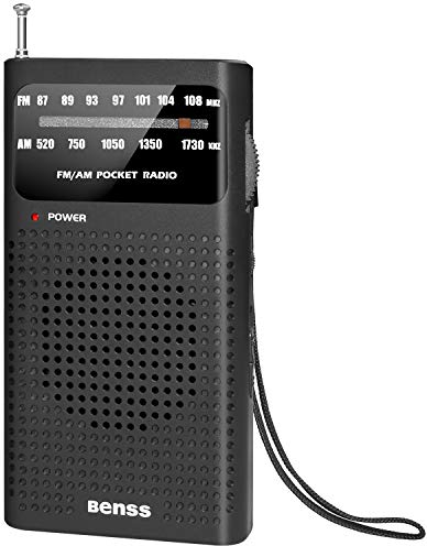 Kleines Transistorradio Tragbares Radio FM AM Taschenradio, Radio Batteriebetrieben mit Lautsprecher zum Spazierengehen, Joggen und Camping