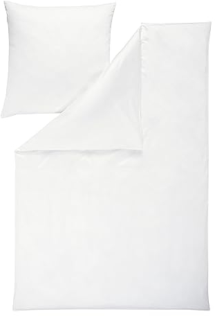 ESTELLA | Bettwäsche Valetta | Mako-Satin | 135x200 + 80x80 | Elfenbein | mit seidigem Glanz | trocknerfest und pflegeleicht | atmungsaktiv | 100% hochwertige Baumwolle