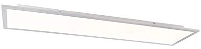 Qazqa integrated LED Panel, Deckenleuchte, Deckenlampe - inkl. 40W integrierter LEDBürolampe, 4000K, kaltweiß, 2300lm, 40W