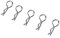 Tbest RC Autoteile Shell Clip Clip, 100PCS Body Shell Clip Pin Für HSP Redcat HPI RC 1/10 Modell Auto Ersatzteil Zubehör Für Automodelle