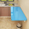 Faltbarer Hängender Arbeitstisch Wandtisch Wandschrank, Wandklapptisch Wand Bürotisch Küchentisch Schwimmender Laptoptisch Esstisch Schreibtisch Klappbar Computertisch aus Holz,Blau(60x30cm/24x12in)