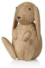 Lucie Kaas - Hase, Dekohase - Bunny - Eiche - Farbe: Natur - Höhe 9cm