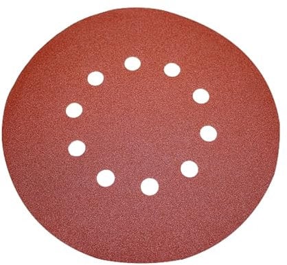 FEIDER Abrasif Ponceuse Murale 225 mm Velcro, Grain 80, Lot de 10, Disques Abrasifs Perforés, Extraction Poussières, Compatible Ponçage Bois et Plâtre – ABFPG710T-80