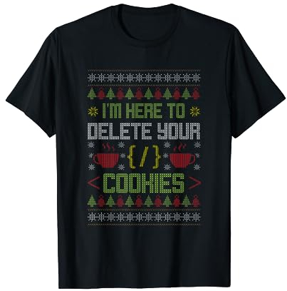 Frohe Weihnachten Heiligabend Geschenk Ideen Weihnachten Programmierer Computer Nerd Weihnachtsfeier Xmas T-Shirt - Herren, Schwarz, S, Kurzarm, T-Shirt, Ugly Christmas Sweater