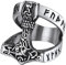 FaithHeart Norse Ring for Men Steampunk Thors Hammer Mjolnir Finger Band Nordic Runes Stainless Steel Rings Viking Accessories Size Z+1