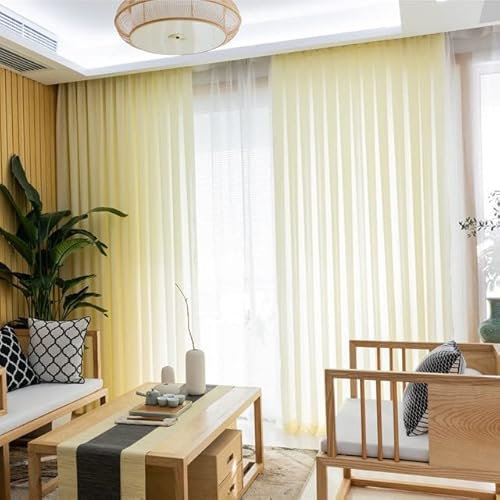 Morden Superweiche weiße graue Chiffon-Vorhänge für Wohnzimmer, Herren, Schlafzimmer, Fenster, Tüll, Voile-Vorhänge, gelb, benutzerdefinierte Größe, versteckte hintere Laschen