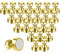Pack of 24 Gold Fridge Magnets Cute Magnets for Whiteboard Adult Refrigerator Magnets Push Pin Magnets Small Magnets for Office Classroom Home Science Hobbies