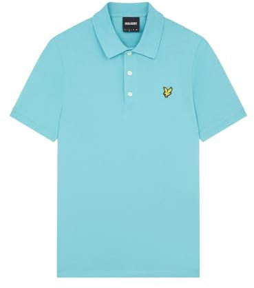 Lyle & Scott Mens Short Sleeve Polo Shirt Alpine Sky M