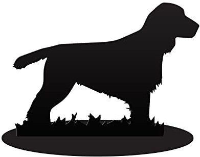 New Cocker Spaniel Black Iron Door Stop