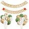 VIKY® Willkommen Zuhause Deko Set, Herzlich Willkommen Baby Girlande, Zurück Banner und Luftballons für Zuhause, Baby Geburt, Welcome Home Deko