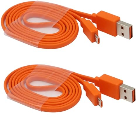 Replacement Charging Charger Cable Cord Compatible with Fit for JBL Charge 3 Flip 4 Flip 3 Pulse 3 Charge 2 Flip 2 Pulse 2 Go Trip Clip Charge 2 Plus Wireless Speaker 2Pack