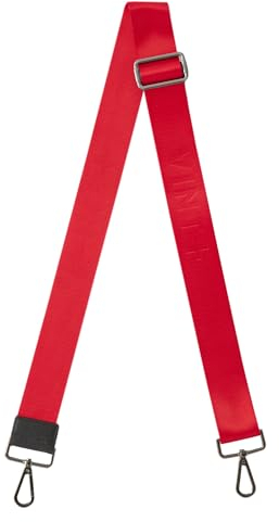 VINT+ Taschengurt zum Wechseln – Tragegurt Schultergurt für Taschen Handtaschen Shopper Bags und Sporttaschen – 120cm Lang Verstellbar und Rostfrei | Farbe: Rot