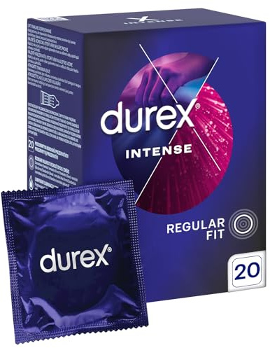 Durex Intense Kondome mit Noppen und Rippen 20 Stück
