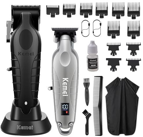 KEMEI Haarschneidemaschine und Barttrimmer Set profi