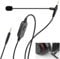Boom Microphone Cable for Gaming Headset, 3.5mm Audio Cable with Mic for PS4/PS5 Gaming Controller, Computer, Mobile Phone, 6.6ft Cord with Mute Button