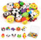 30 Pcs Radiergummi Kinder, Radiergummi Tiere Set, Radiergummi Lustig für Kinder mit Box Verpack, Süße Schulsachen Radiergummi Bunt für Skizzen Schulen Büro Halloween - Random Style